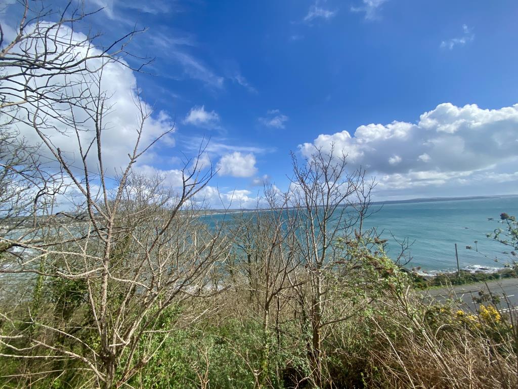 Lot: 139 - DETACHED COMMERCIAL BUILDING WITH SEA VIEWS - View from garden